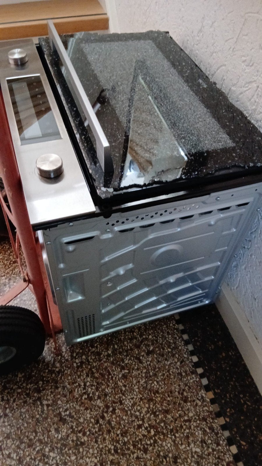 etna cm450rvs combi magnetron zgan glas kapot, Witgoed en Apparatuur, Ophalen, Inbouw, Etna, Hete lucht