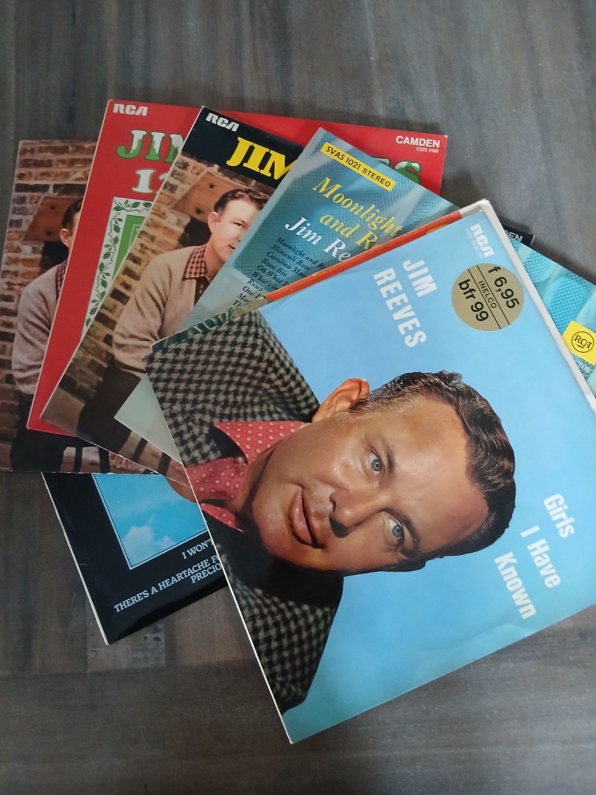 7 x LP  van Jim Reeves, Ophalen, Gebruikt, Verhaal of Sprookje