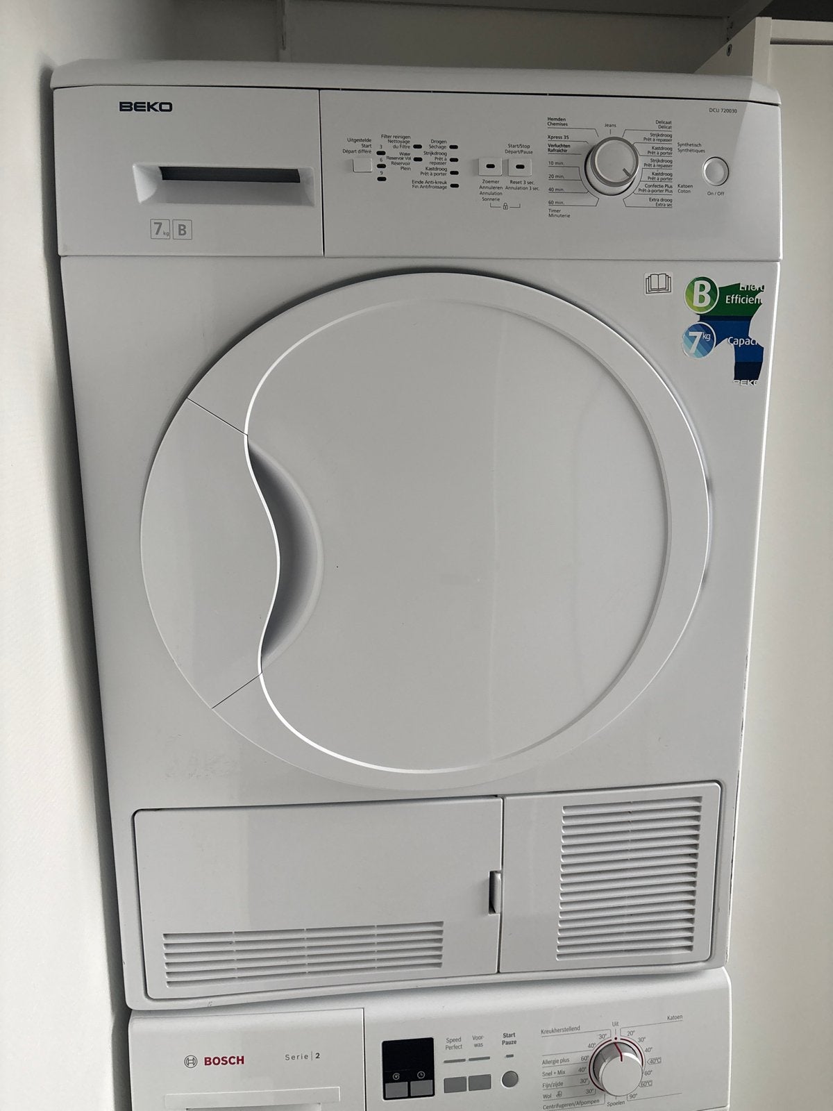 Beko condensdroger - defect, voor de handige klusser, Ophalen, 6 tot 8 kg, Voorlader, Niet werkend