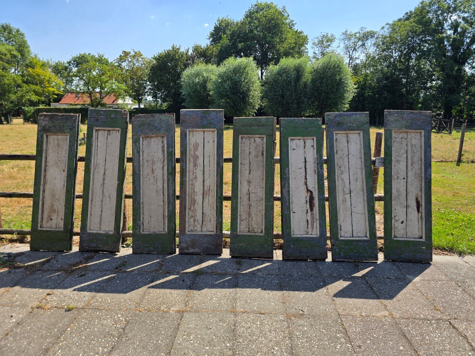 Oude houten luiken - Rustieke charme voor uw huis, Ophalen, Gebruikt, Binnendeur, Minder dan 200 cm