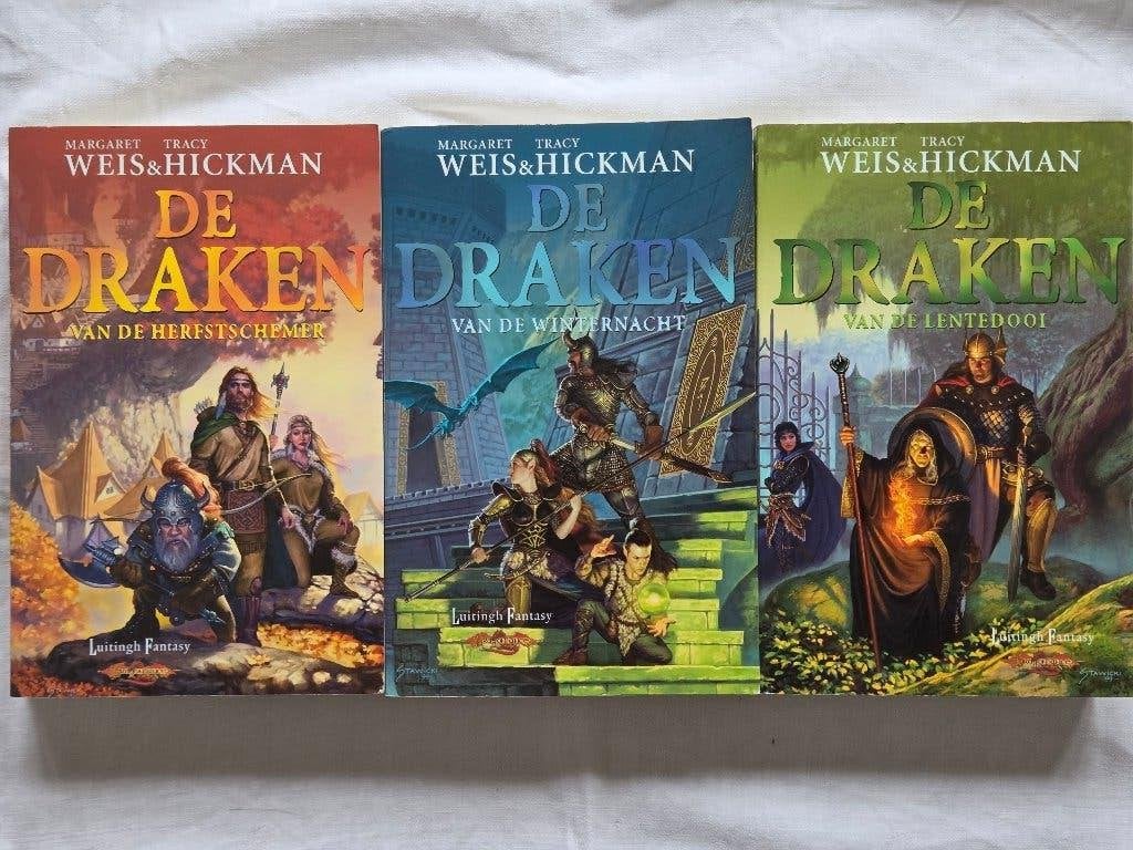 Fantasy 3: Weis&Hickman, serie De Draken (3 delen)., Boeken, Fantasy, Zo goed als nieuw, Ophalen of Verzenden