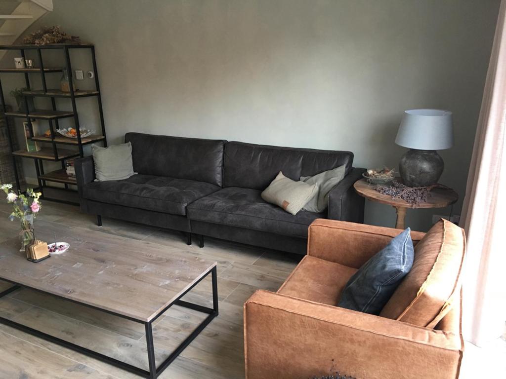 Cognac stoel 1,5 zits nog in zeer goede staat, Ophalen, 75 tot 100 cm, 100 tot 125 cm