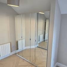 2 ikea VIKEDAL spiegelglas deuren 50x229 cm, Ophalen, Rechthoekig, 200 cm of meer