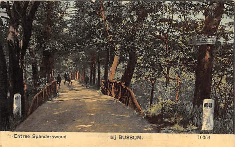 R023 Bussum Entree Spanderswoud - Uitg Nauta 10364 -, Ophalen of Verzenden, Voor 1920, Gelopen, Noord-Holland