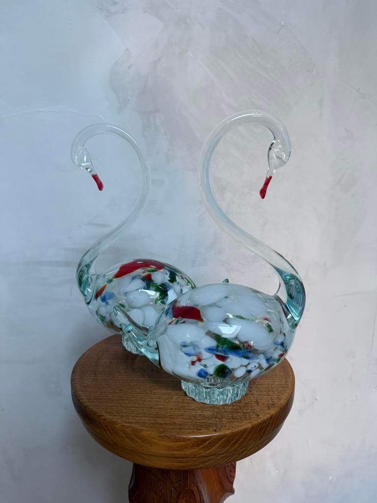 2x Murano glazen zwanen, Ophalen of Verzenden