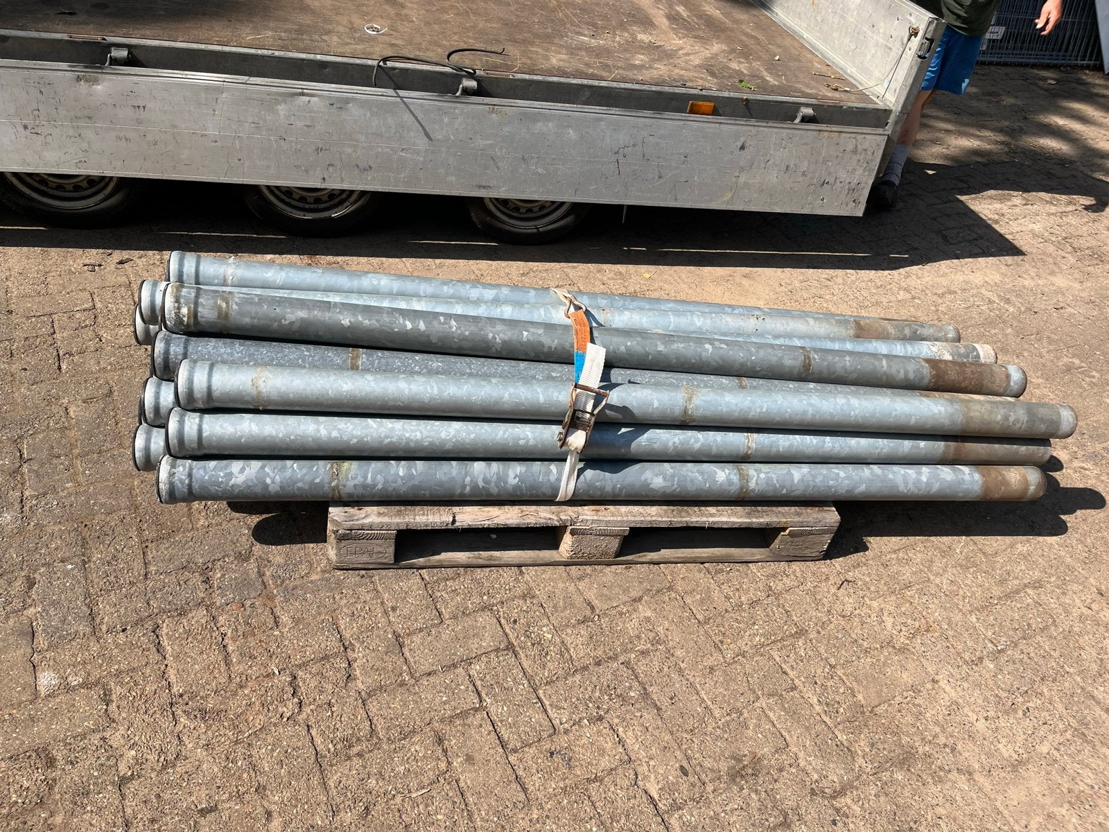 Gebruikte Lorobuizen voor regenwaterafvoer - 250x8x8, Ophalen, Gebruikt, 2 tot 4 meter, 60 tot 80 mm