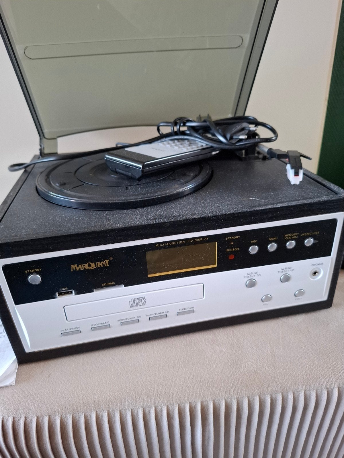 Marquant MTT-02 Platenspeler met CD/USB/SD/Radio, Ophalen of Verzenden, Zo goed als nieuw, Platenspeler, Overige merken