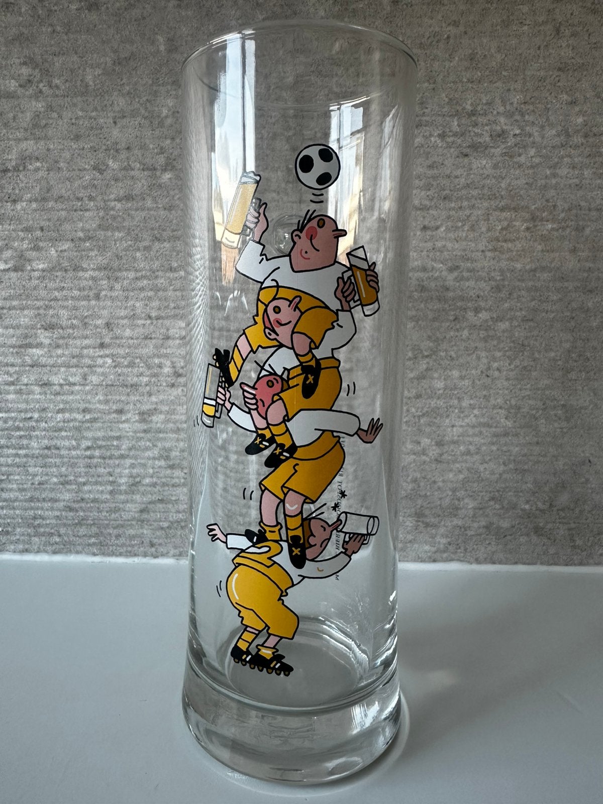 Gaaf Marcel Bierenbroodspot Ritzenhoff bierglas 0,5 liter, Verzamelen, Ophalen of Verzenden, Zo goed als nieuw, Glas of Glazen