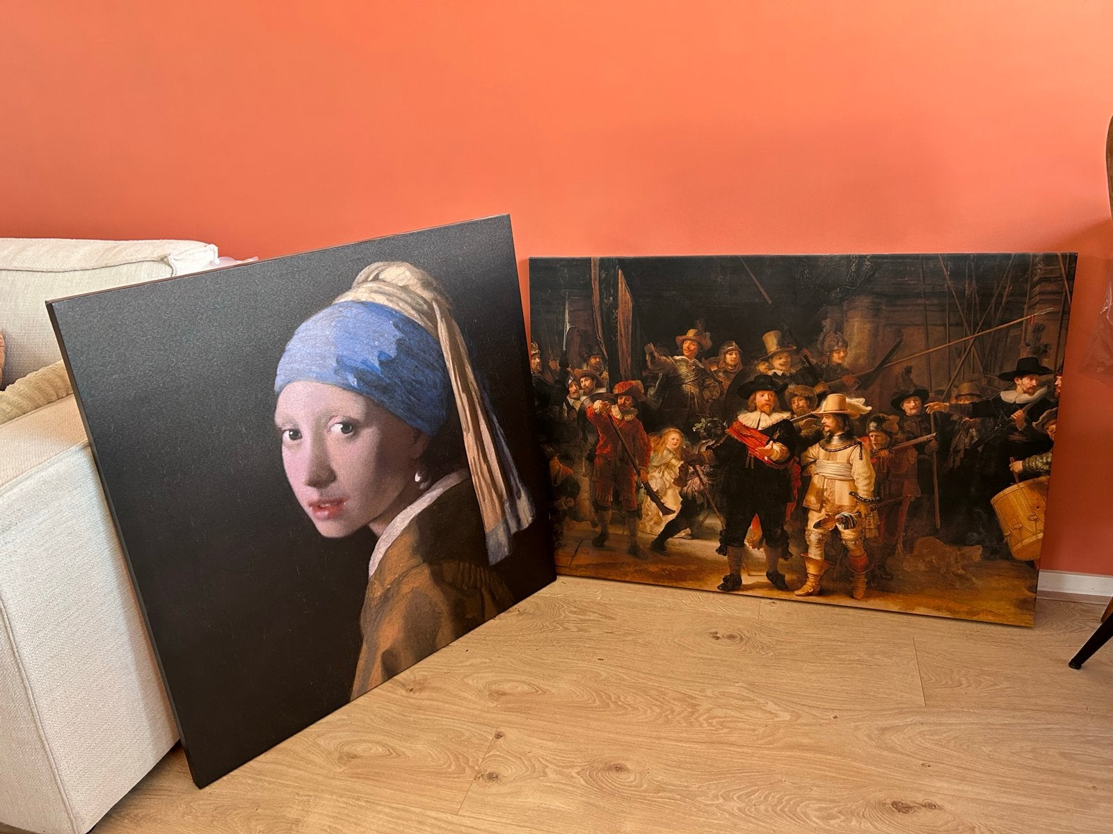 Canvasdoeken €10,- per stuk, Ophalen, Doek, Portret of Personen, Handgeschilderd