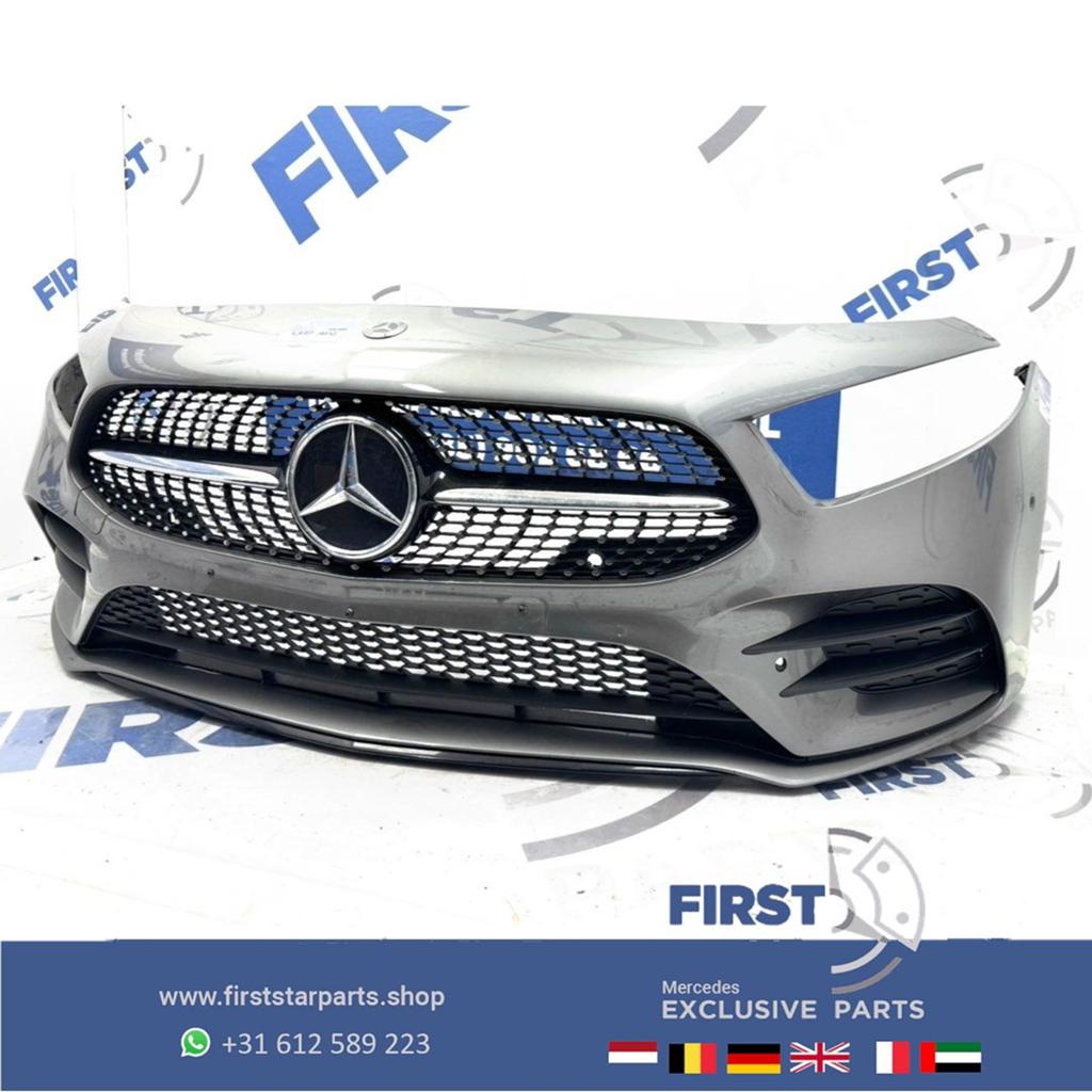 W177 AMG LINE VOORBUMPER A KLASSE 2022 35 ZWART WIT GRIJS CO, Gebruikt, -, Voor, Ophalen of Verzenden