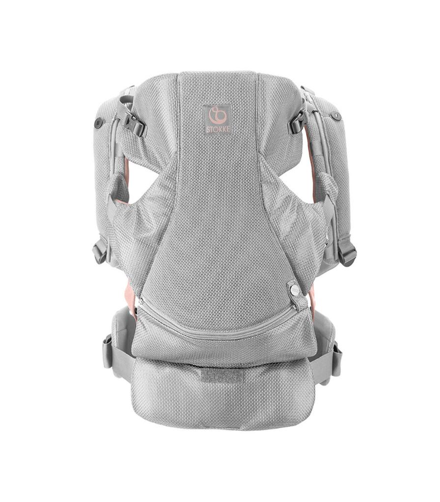 Stokke MyCarrier 3in1 draagzak, buik / rug, Grijs Pink Mesh, Kinderen en Baby's, Babydragers en Draagdoeken, Overige merken, Buik of Rug