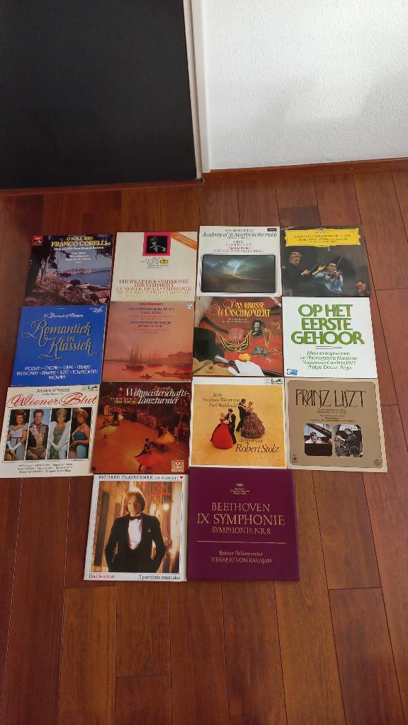 14 klassieke lp's, Gebruikt, Inclusief binnenhoes, Overige typen, Ophalen of Verzenden