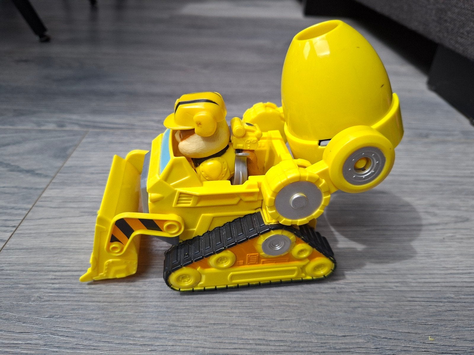 Paw Patrol Rubble's Bulldozer met figuur, Ophalen, Gebruikt