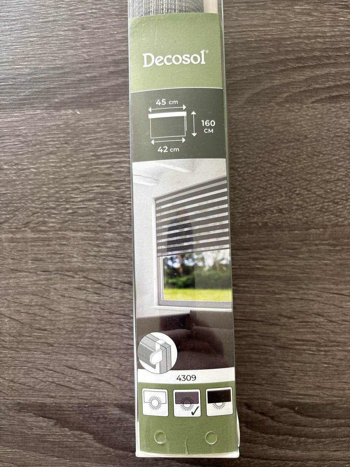 Decosol Rolgordijn Zebra Grijs 45x160 cm (ONDERDELEN), Huis en Inrichting, Stoffering | Gordijnen en Lamellen, Ophalen of Verzenden