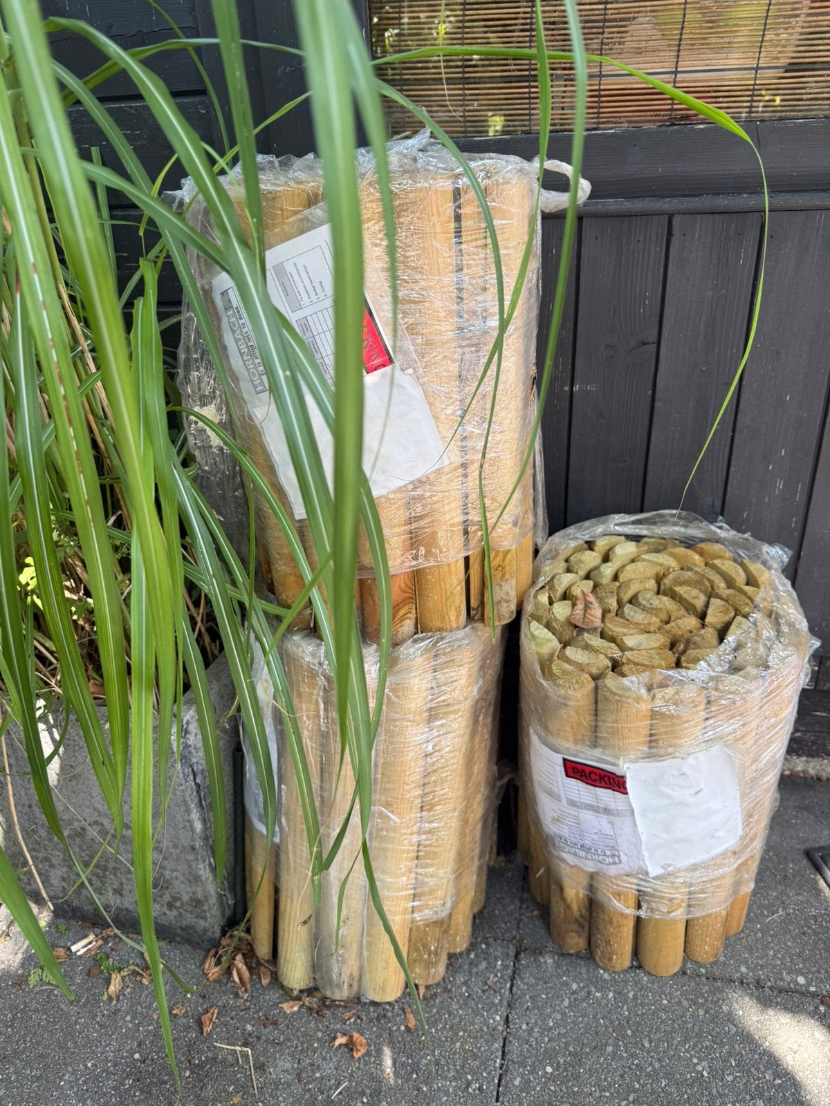 Houten rolborders geimpregneerd, Ophalen, 25 tot 50 cm, 200 cm of meer, Zo goed als nieuw