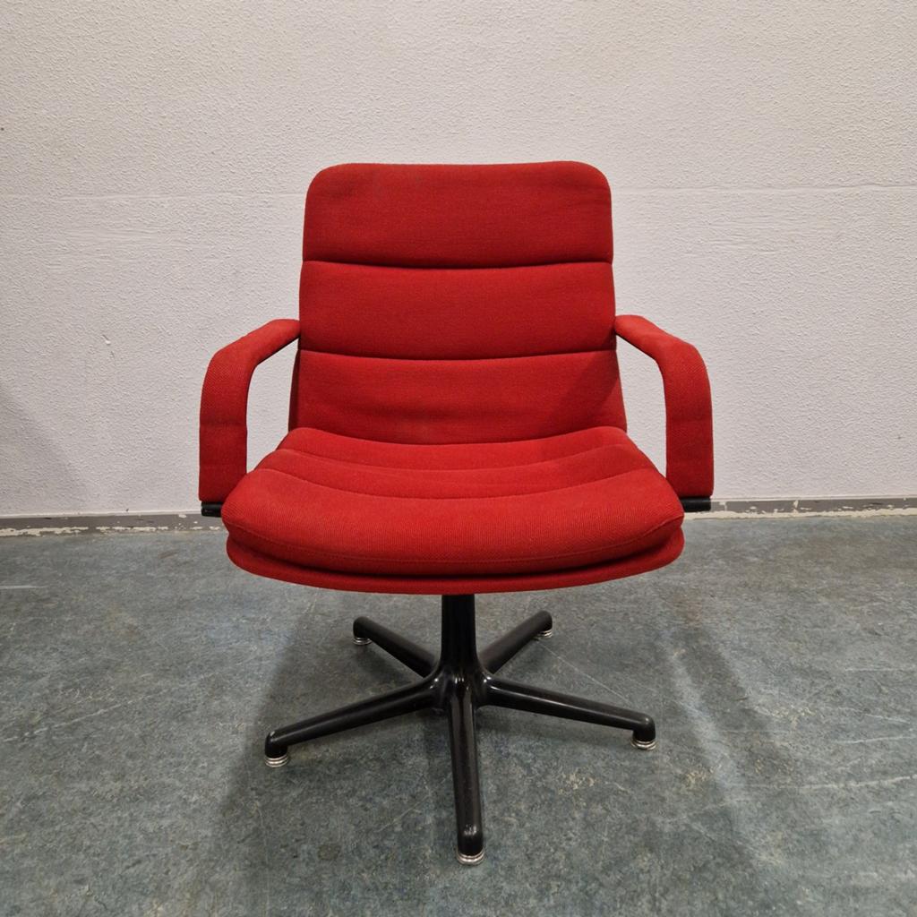 Artifort Channel Bureaustoel Rood, Gebruikt, Modern Design, Ophalen of Verzenden, Info@artifort.com