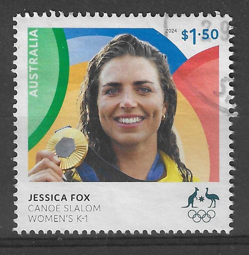 AUSTRALIE 2024, mi 5801 "OS Paris" gestempeld, Ophalen of Verzenden, Gestempeld