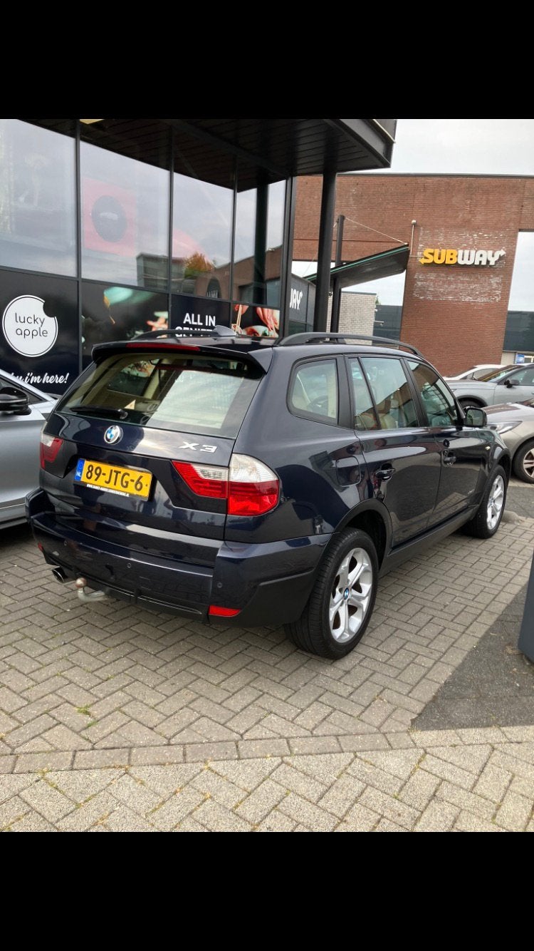BMW X3  2.0L X-Drive 2009 crème leder, Voorwielaandrijving, Beige, 4 cilinders, Blauw