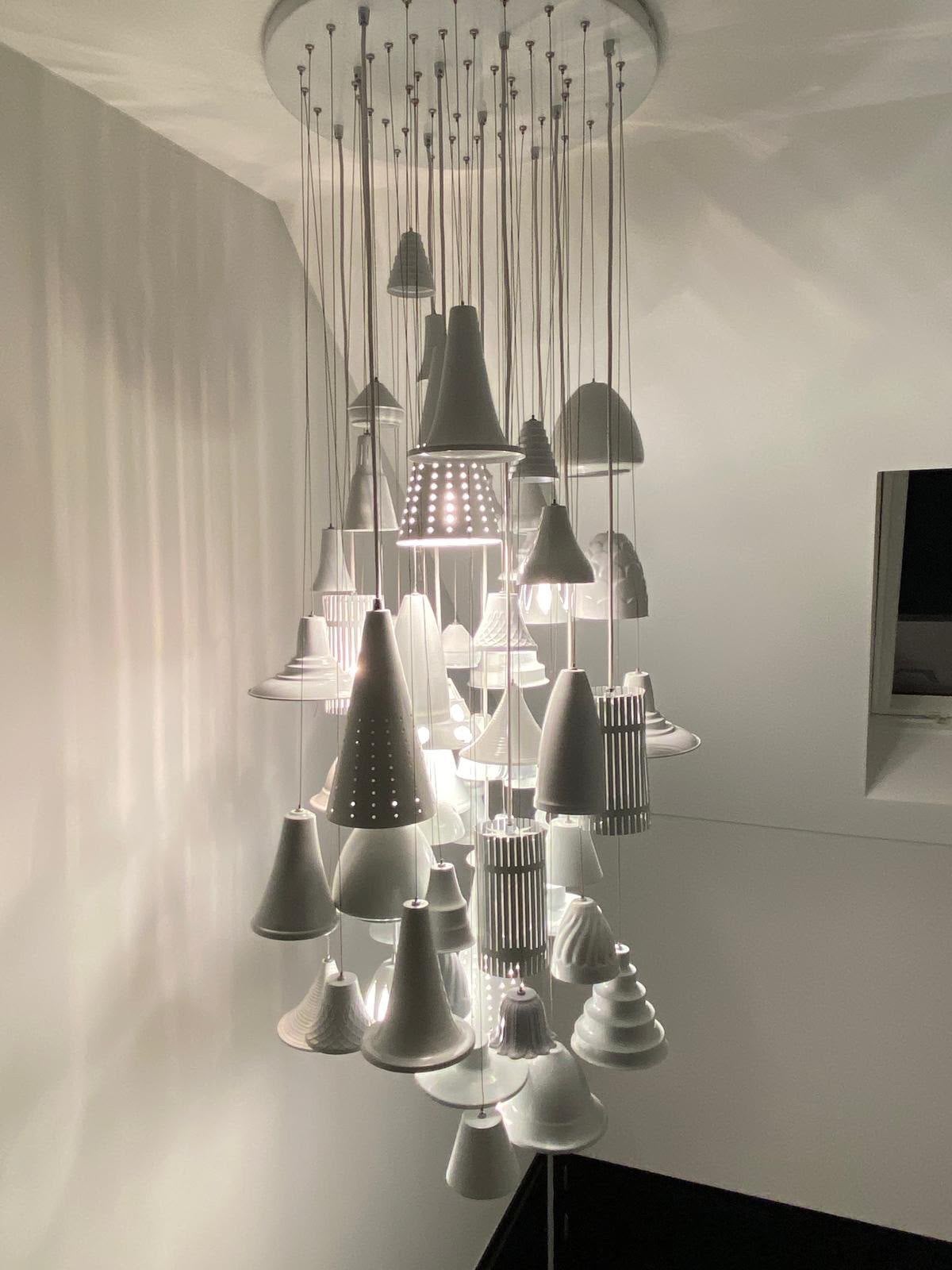 Leitmotiv Melange Grande Hanglamp, Huis en Inrichting, Lampen | Kroonluchters, Ophalen of Verzenden, Zo goed als nieuw, Metaal