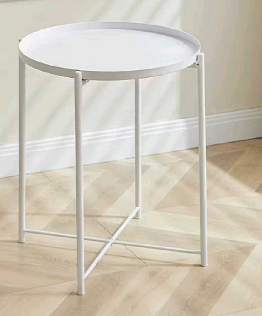 Bijzettafeltje Metaal  |  NIEUW, Minder dan 55 cm, Rond, Nieuw, Ophalen