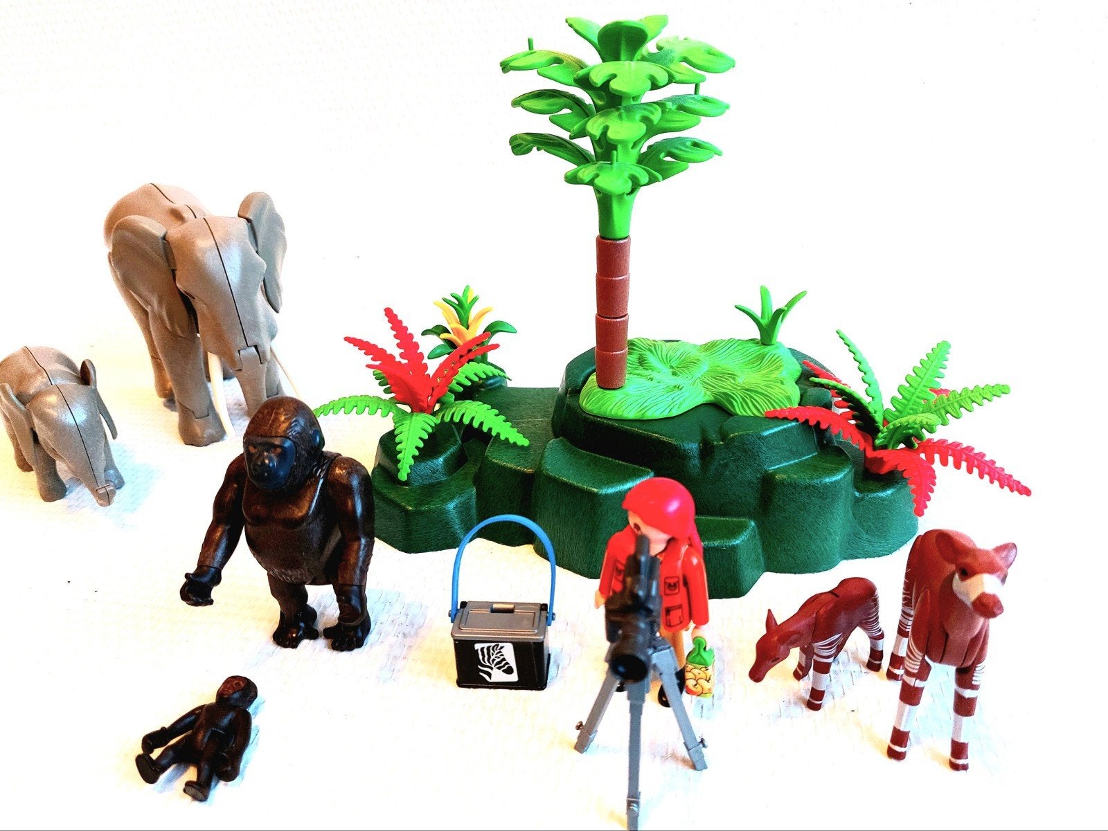 Playmobil Wildlife Serie met olifanten, gorilla's en meer, Ophalen, Gebruikt, Complete set
