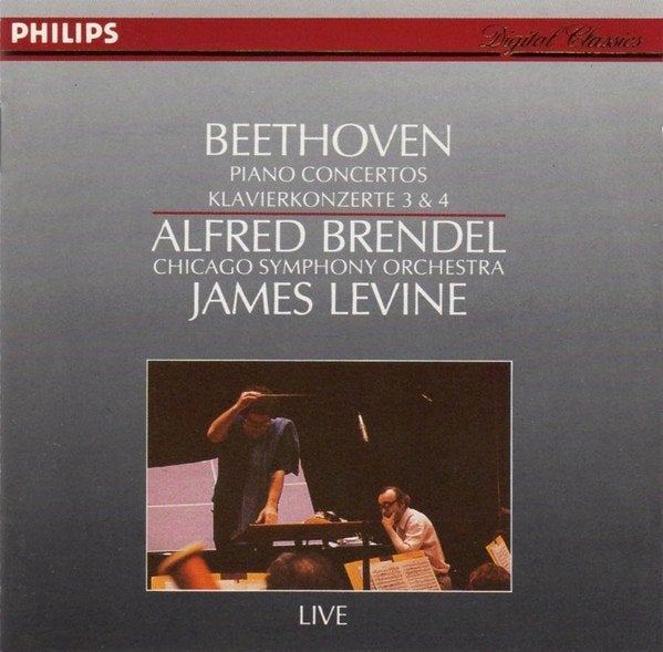 Beethoven, Brendel, Levine Klavierkonzerte 3 & 4 CD, Gebruikt, Overige typen, Ophalen of Verzenden, Classicisme