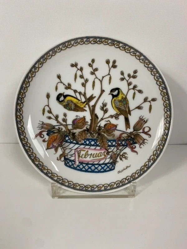 Hutschenreuther – Februar, Gebruikt, Steen/keramiek, Ophalen of Verzenden, Wandbord of Wandpaneel