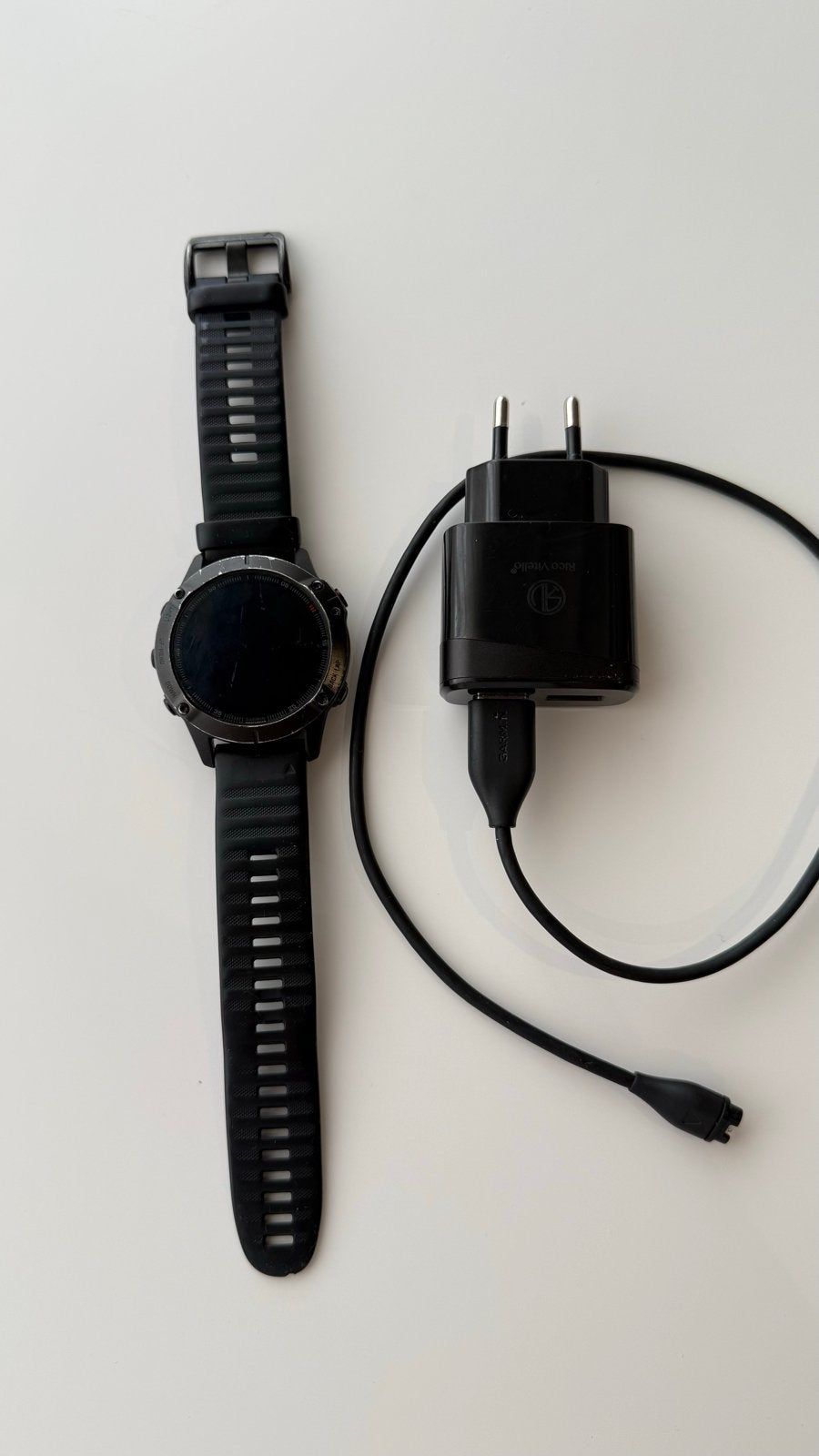 Garmin Fenix 6 Pro - met oplader, Sieraden, Tassen en Uiterlijk, Ophalen, Zwart, Waterdicht, Android