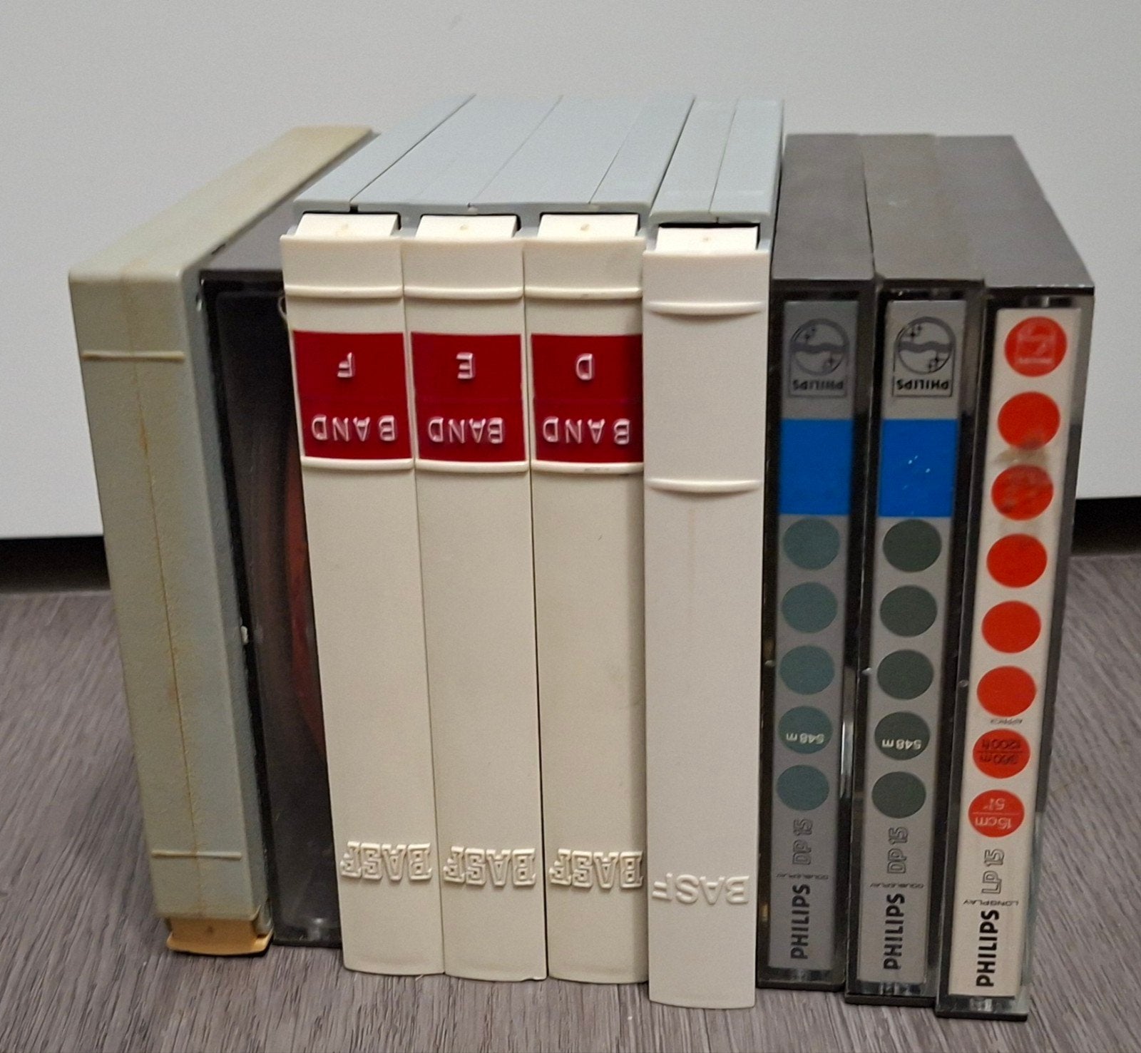 9 bandrecorder banden 15 cm - BASF en Philips, Ophalen of Verzenden, Onderdeel, Met banden
