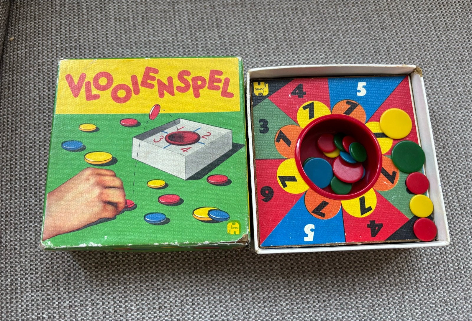 Vintage Vlooienspel - Klassiek Gezelschapsspel, Hobby en Vrije tijd, Gezelschapsspellen | Bordspellen, Een of twee spelers, Ophalen of Verzenden