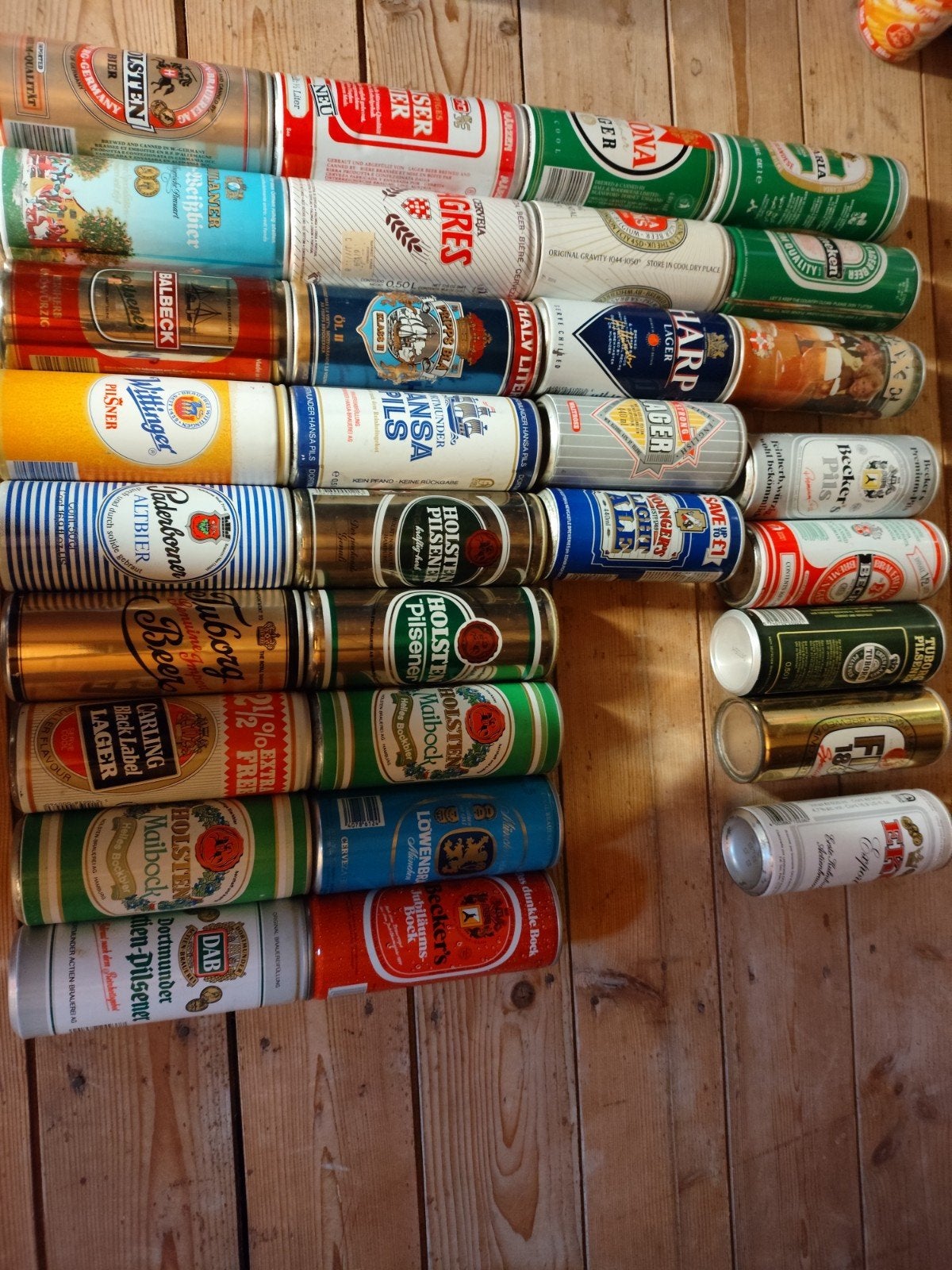 Grote collectie vintage bierblikjes - diverse merken, Verzamelen, Ophalen of Verzenden, Gebruikt