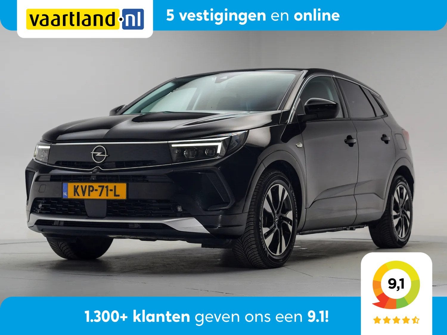 Opel Grandland X 1.6 Turbo Plug-In Hybrid Business Elegance, Dealer onderhouden, 4 cilinders, Zwart, Bedrijf