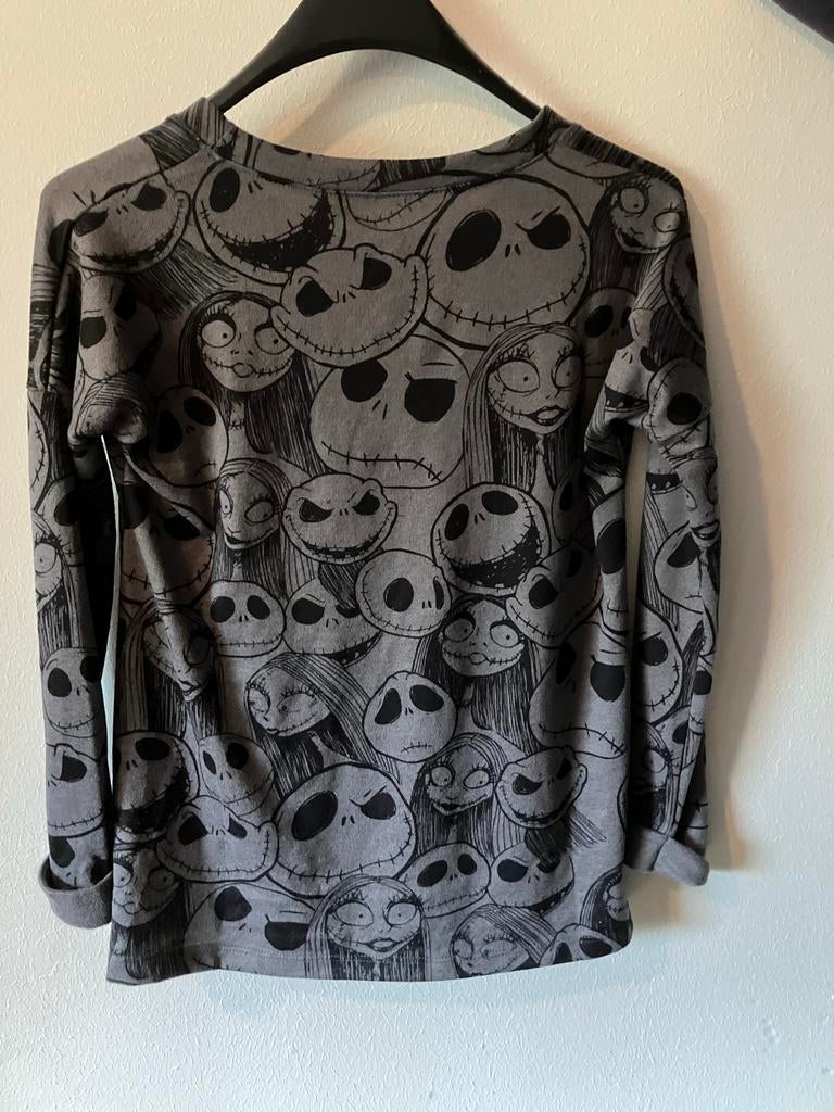 Disney The Nightmare Before Christmas Jack Skellington shirt, Ophalen of Verzenden, Zo goed als nieuw, Maat 38/40 (M), Grijs