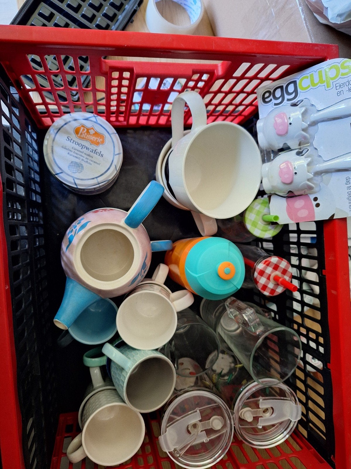 gratis! glazen en kopjes, Ophalen, Glas, Overige stijlen, Kop(pen) en/of Schotel(s)