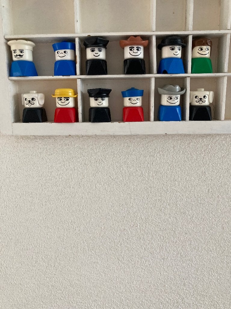 Duplo poppetjes vintage,kok,hond,matroos,piloot,agent, Overige thema's, Ophalen of Verzenden, Zo goed als nieuw, Duplo