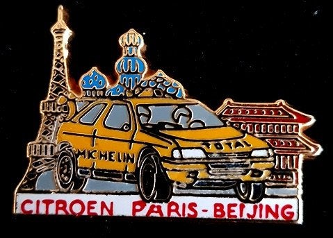 Citroën Paris-Beijing pin, Verzenden, Nieuw, Transport, Speldje of Pin