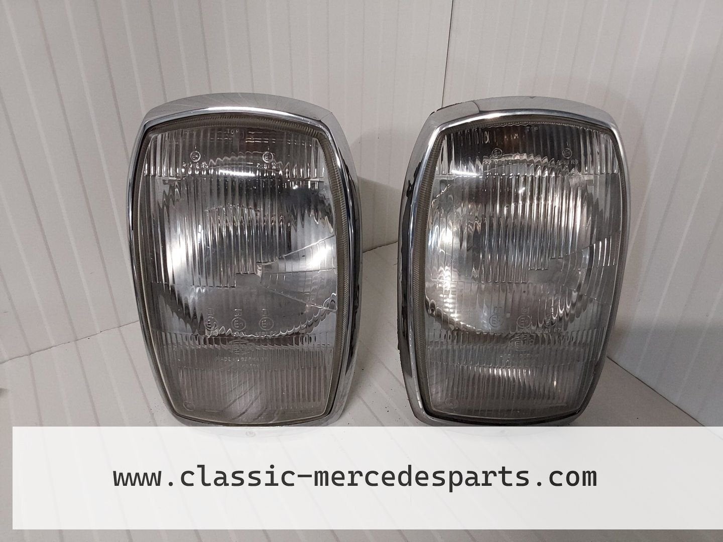 Koplampenglazen set Mercedes W114 W115, Gebruikt, -, Ophalen of Verzenden, -