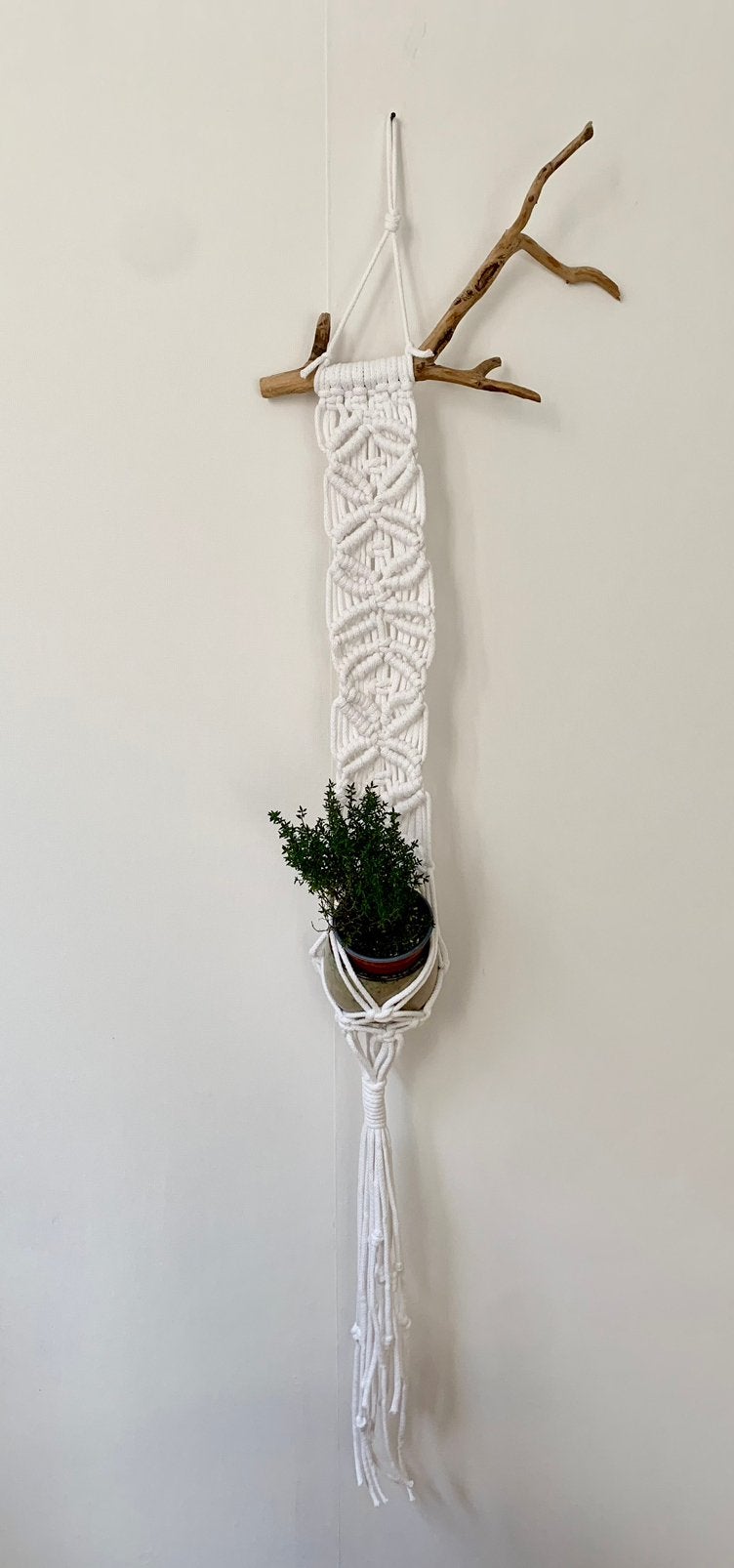 Unieke plantenophanger ‘Seattle’, nieuw, 40 cm, Textiel, Nieuw, Ophalen of Verzenden