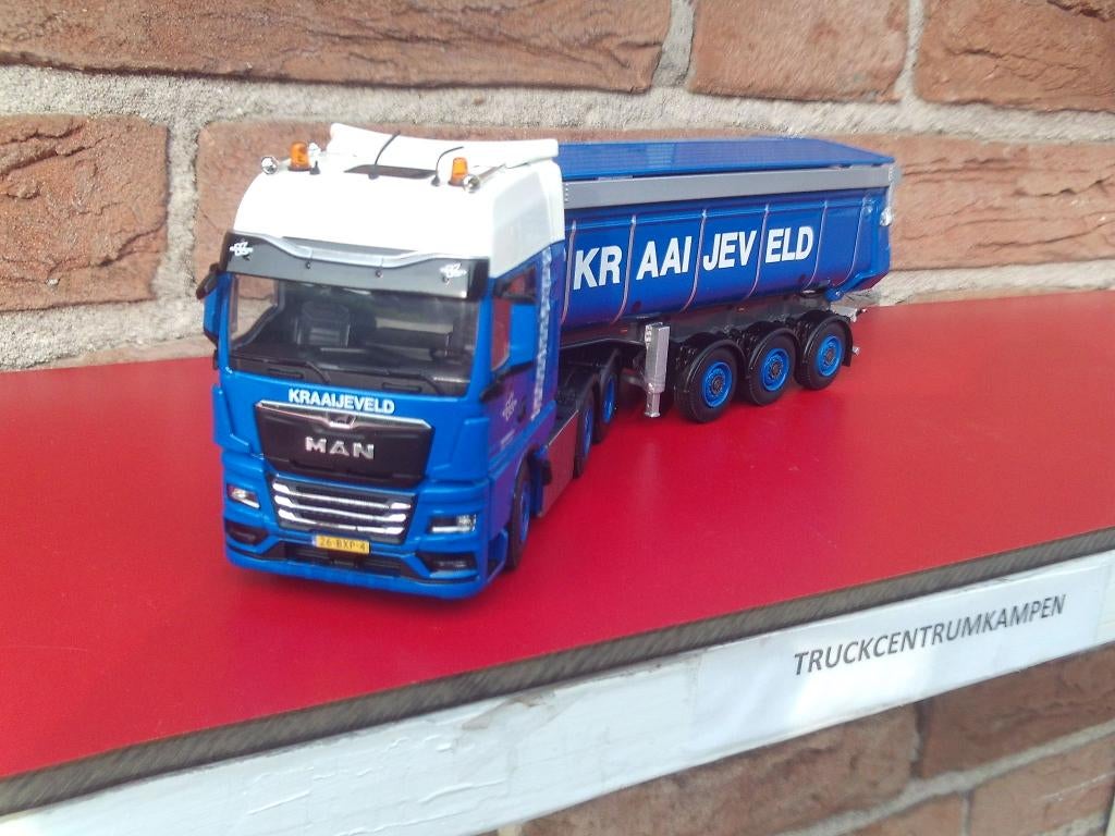 WSI  Man  TGX  GM  Twin  Steer  van  Kraaijeveld., Ophalen of Verzenden, Nieuw, Bus of Vrachtwagen, Wsi