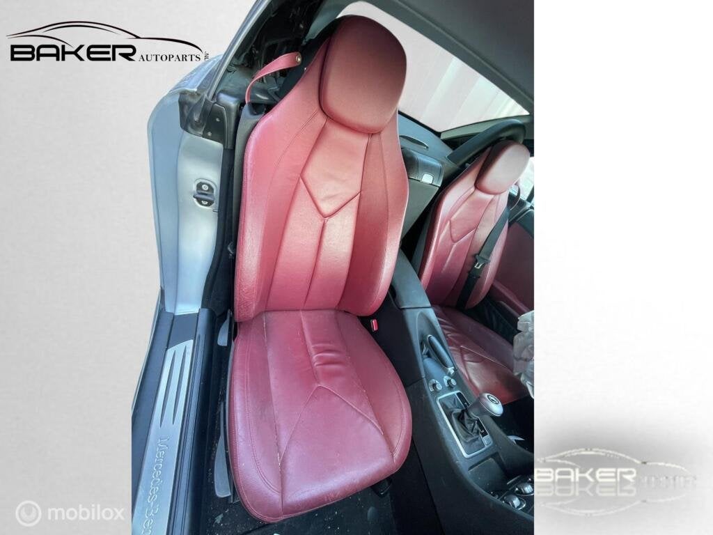 Lederen rood Interieur Mercedes SLK-klasse R171 ('04-'11), Gebruikt, Mercedes-Benz, Ophalen of Verzenden, Mercedes-Benz