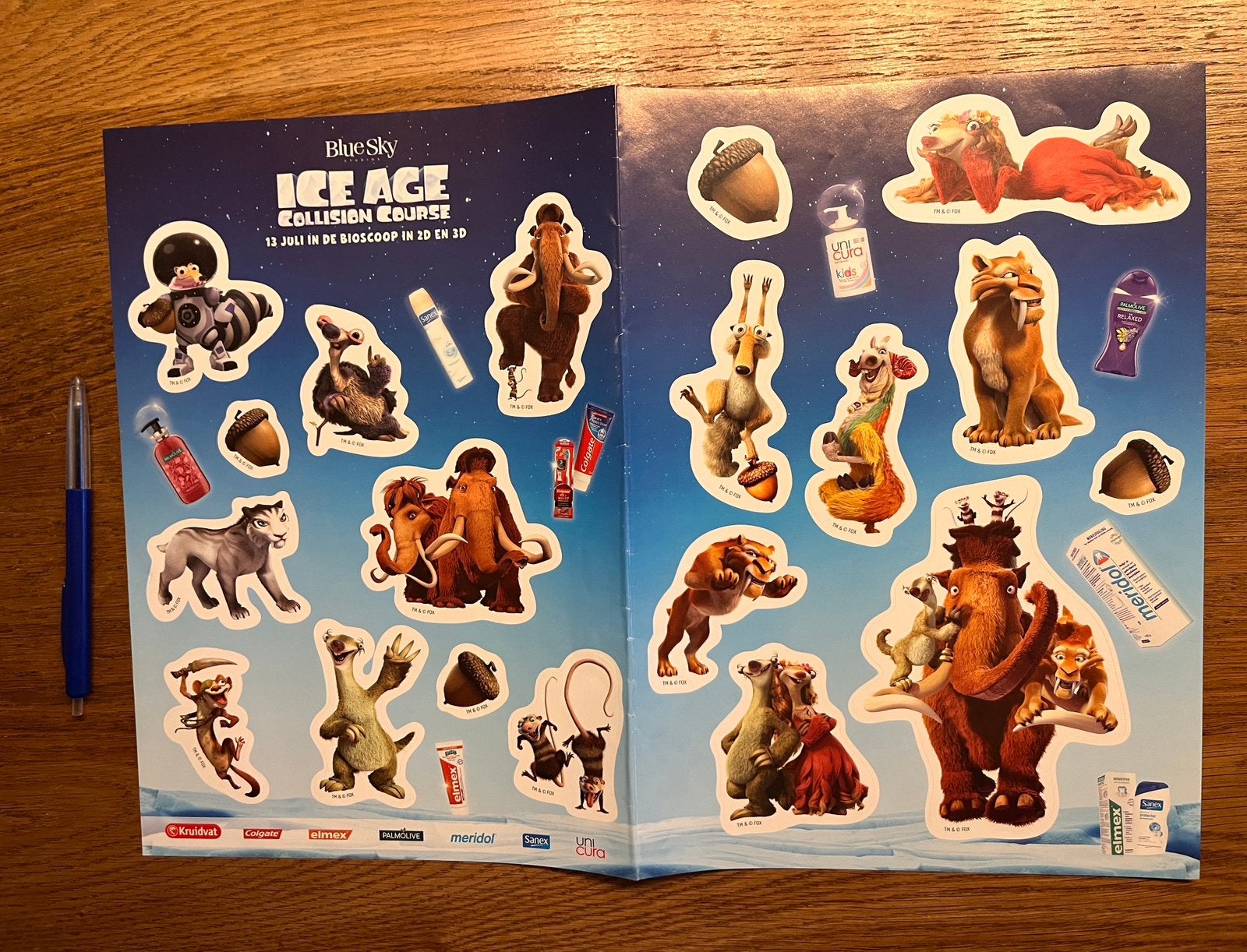 Stickerset Ice Age, Ophalen of Verzenden