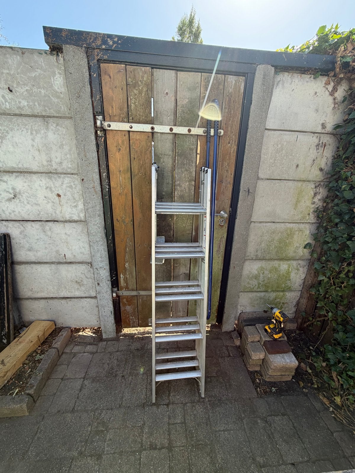 Vlizotrap met vasthoudbeugel, max 3.20m, zgan, Ophalen, Zo goed als nieuw, Ladder, 2 tot 4 meter