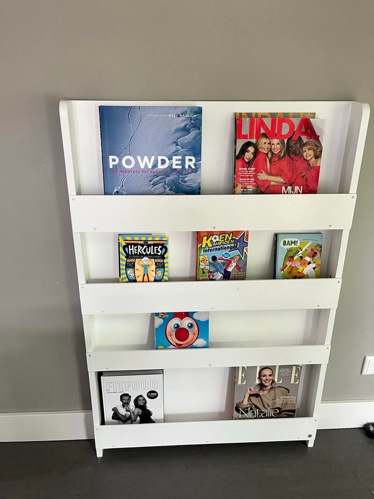 Tidy Books Boekenkastje voor Kinderen - Wit, Ophalen, Met plank(en), 50 tot 100 cm, Zo goed als nieuw