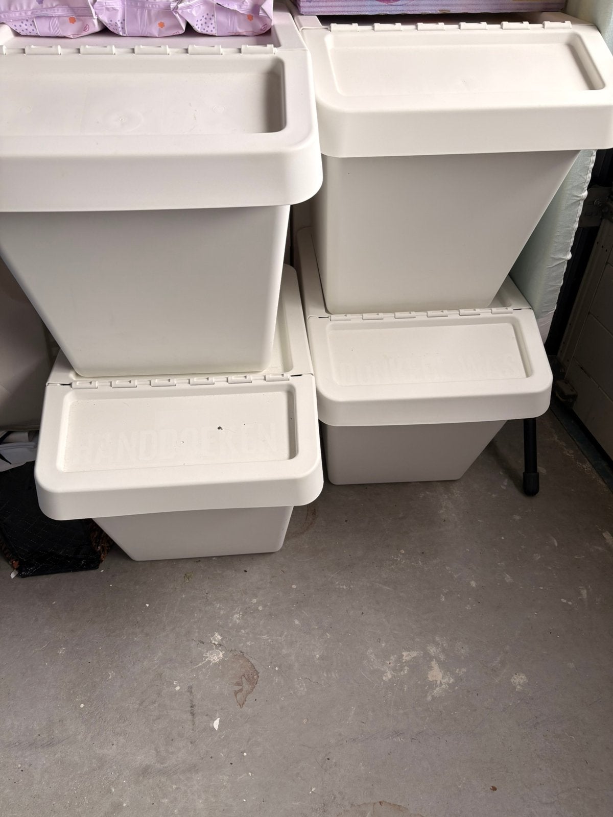 Ikea sortera 60l 4x, Huis en Inrichting, Woonaccessoires | Prullenbakken, Kunststof, Ophalen of Verzenden, Zo goed als nieuw, Minder dan 10 liter