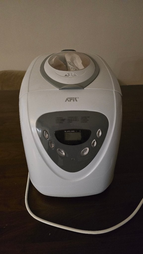 AFK Broodbakmachine met timer en kijkvenster, Witgoed en Apparatuur, 800 tot 1200 gram deeg, Zo goed als nieuw, Kijkvenster, Ophalen