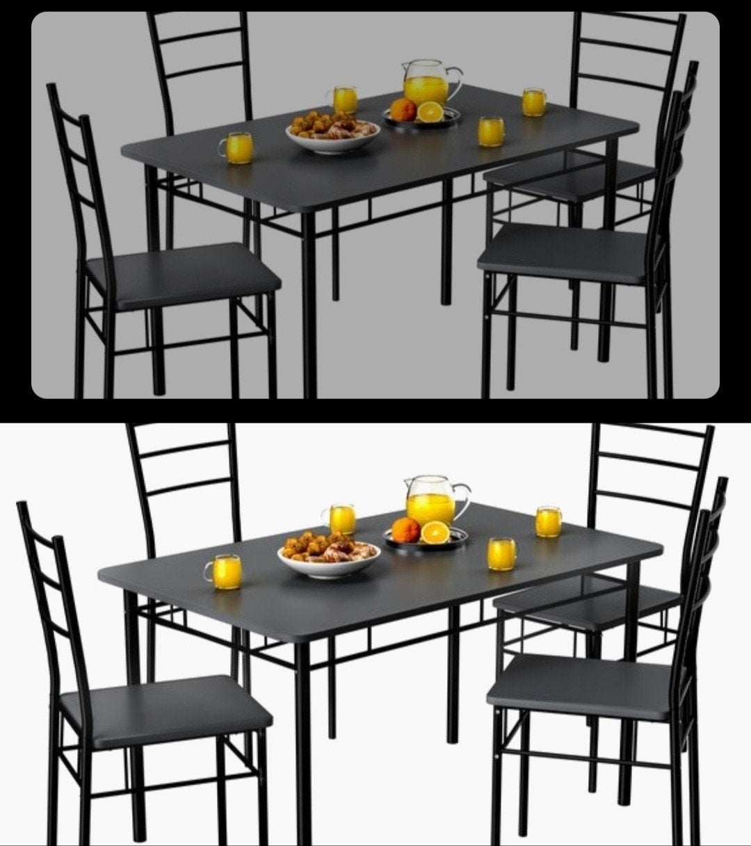 Eettafel met 3 stoelen (1 stoel gebroken), Huis en Inrichting, Tafels | Eettafels, Ophalen, Zo goed als nieuw