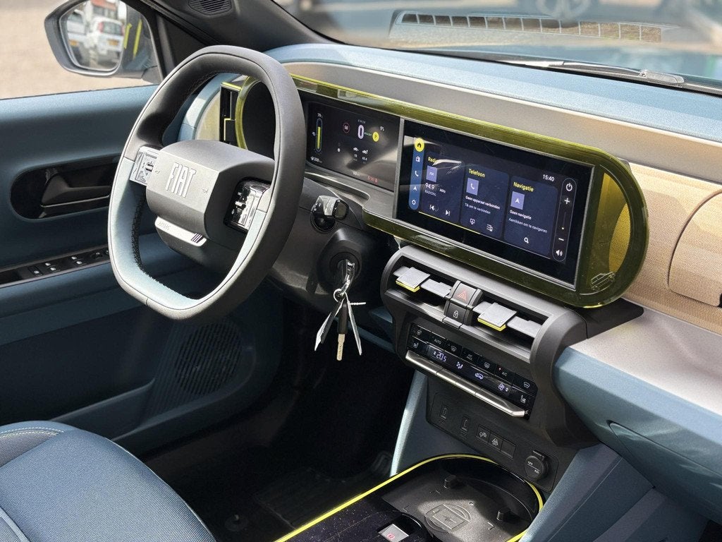 Fiat Grande Panda La Prima 11 kW 44 kWh | Apple-Android | Cr, Auto's, Fiat, Stof, Gebruikt, Panda, Blauw