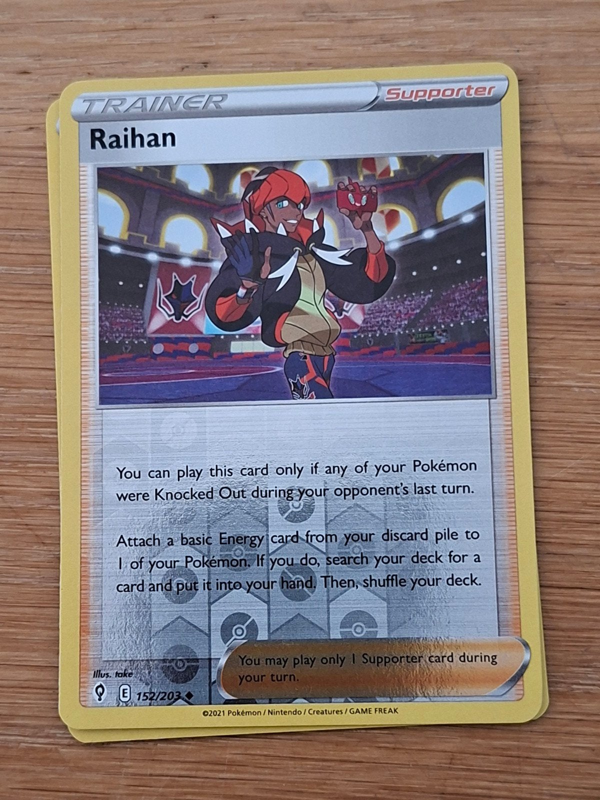 Raihan (Reverse Holo) 152/203 - Evolving Skies Pokémon Kaart, Hobby en Vrije tijd, Verzamelkaartspellen | Pokémon, Ophalen of Verzenden