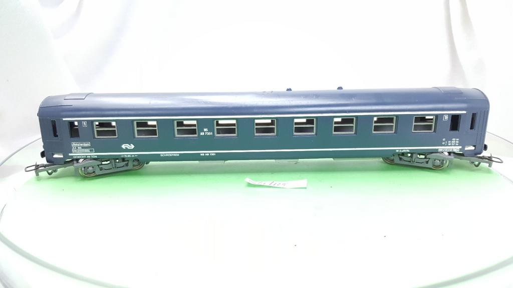 Jouef H0 7351 HDI NS Intercity 1e klass rijtuig Amsterdam, Gebruikt, Gelijkstroom, Jouef, Wagon