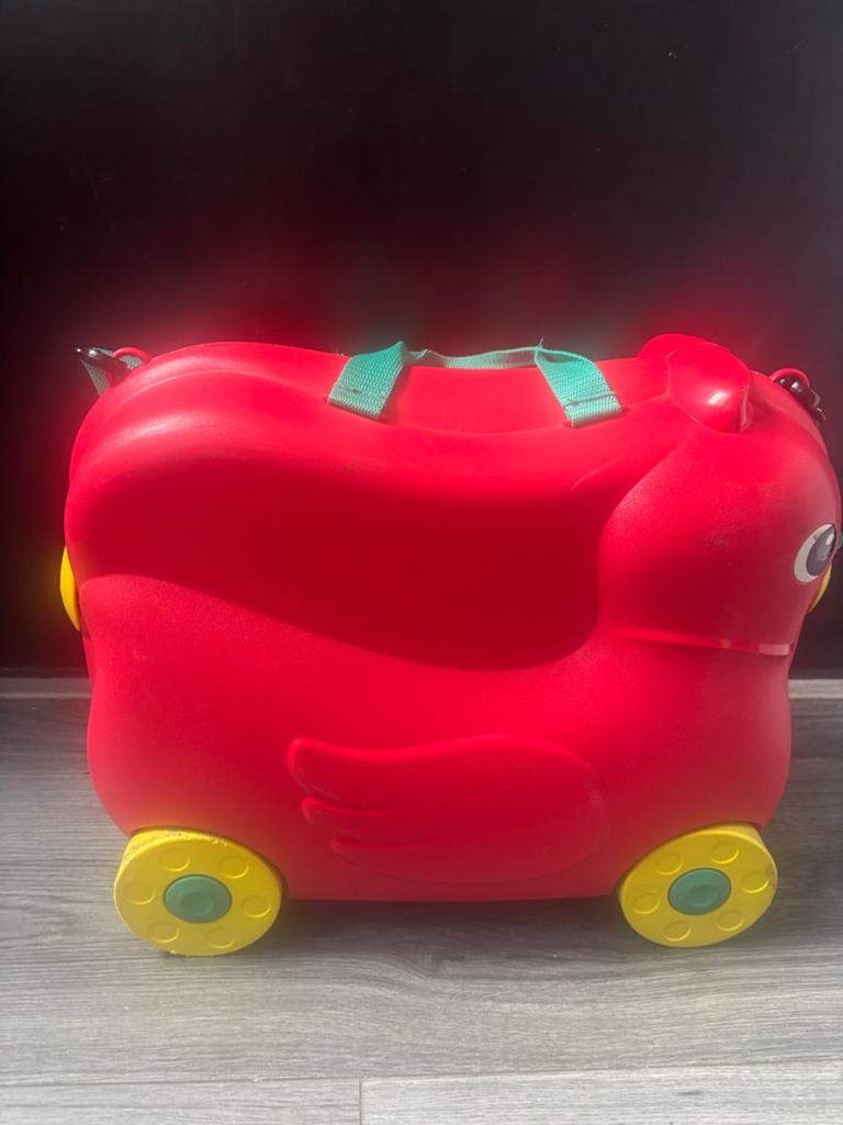 Trunki Ride-on Koffer Rood Kuiken - Perfect voor Kinderen, Ophalen of Verzenden, Gebruikt, Jongen of Meisje